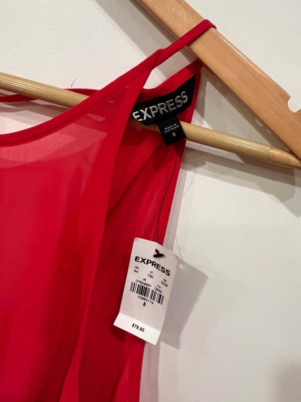 Express High Neck Godet Evening Dress - Picture 9 of 12
